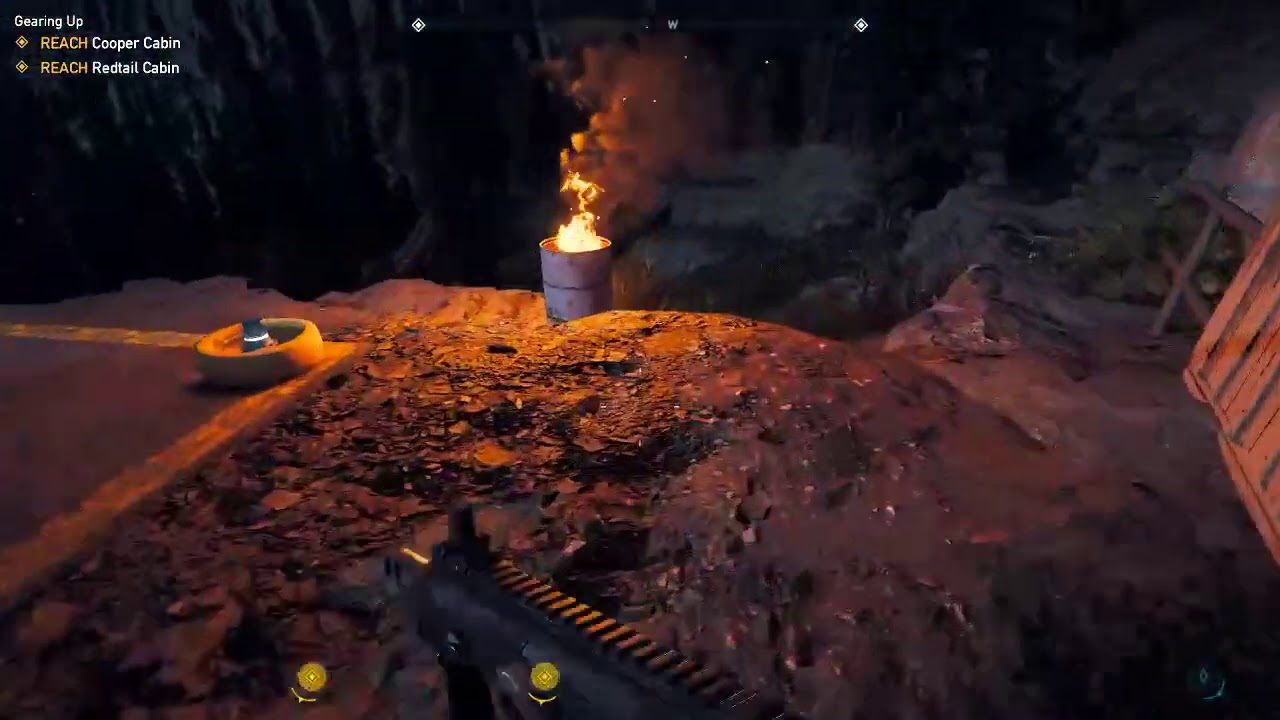 Gearing Up - Reach the lookout tower (Cooper Cabin, Red tail Cabin Stash)I Far Cry 5 hidden bunkers