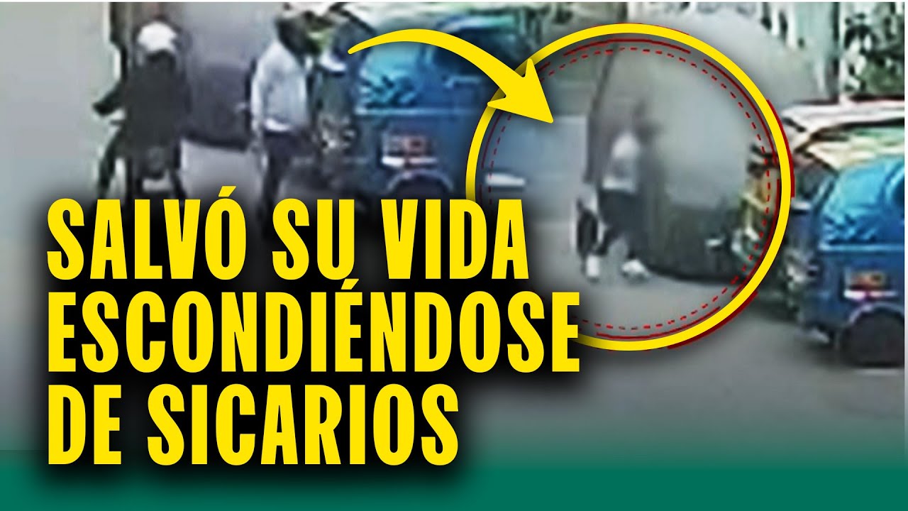 Mataron a su acompañante y lo perseguían: Se escondió entre autos y salvó su vida