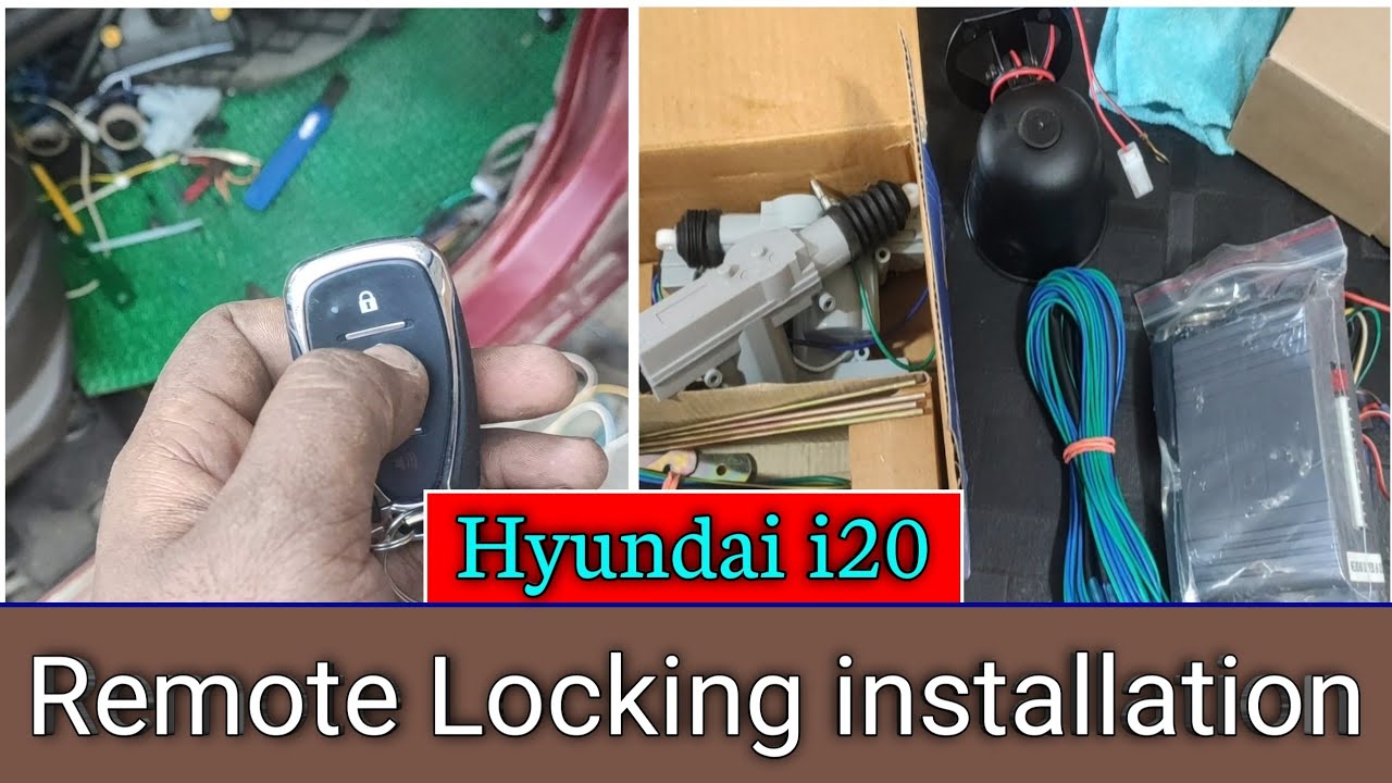 Hyundai i20 Remote Locking installation || Central Locking System || Sajon Repairing Center