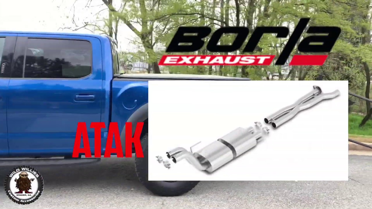 Ford Raptor Borla Atak Muffler & X-Pipe Exhaust Review Install Before & After