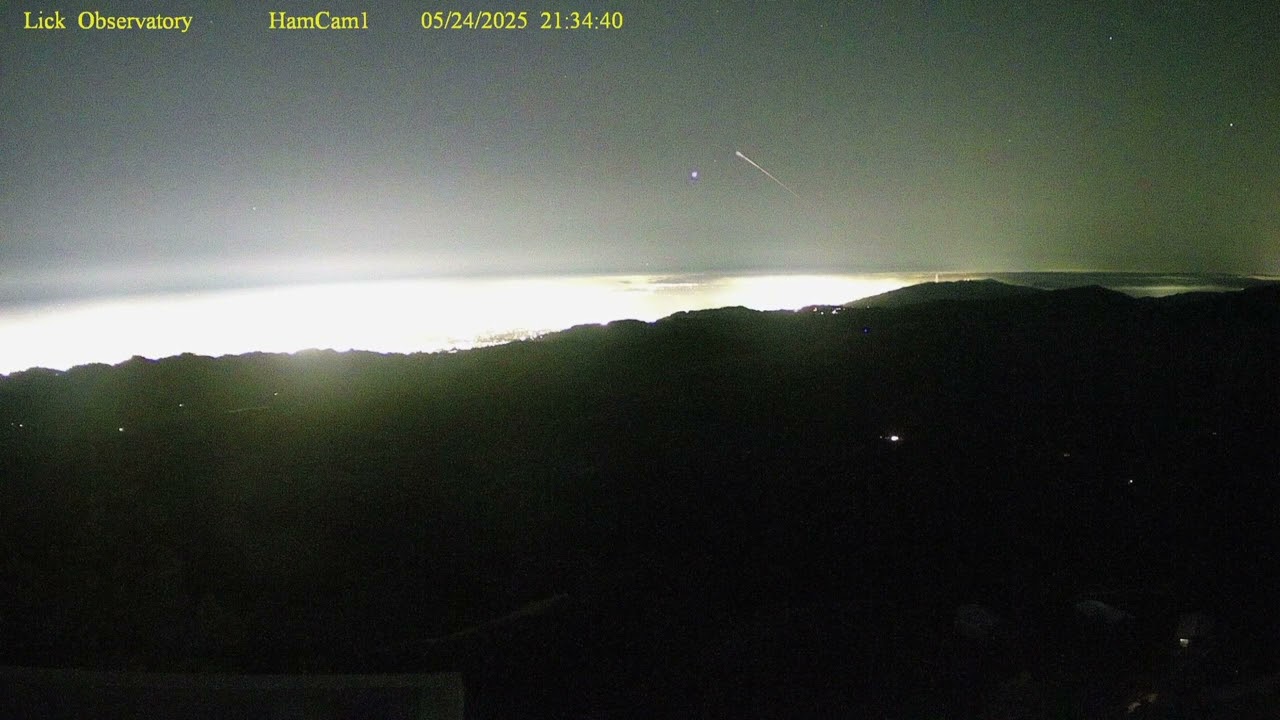 Dragon Capsule Reentry over Bay Area