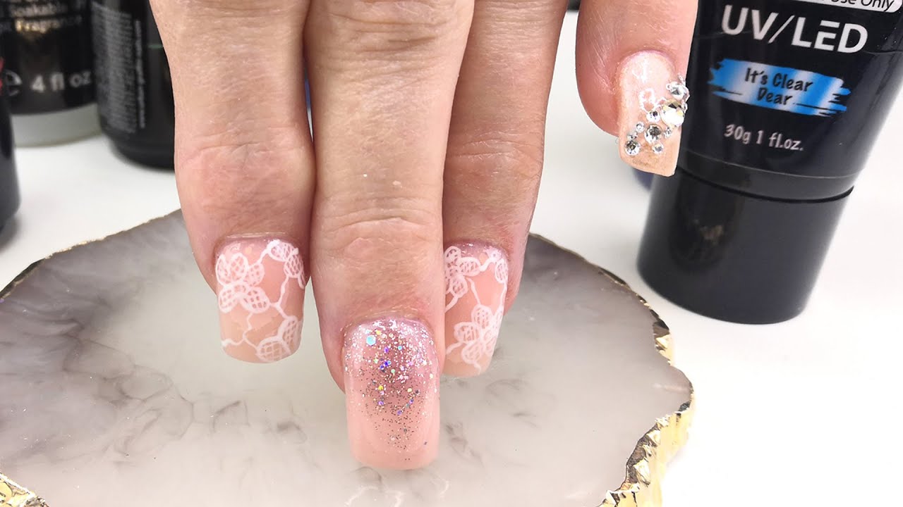 Nail Art Dentelle Mariée
