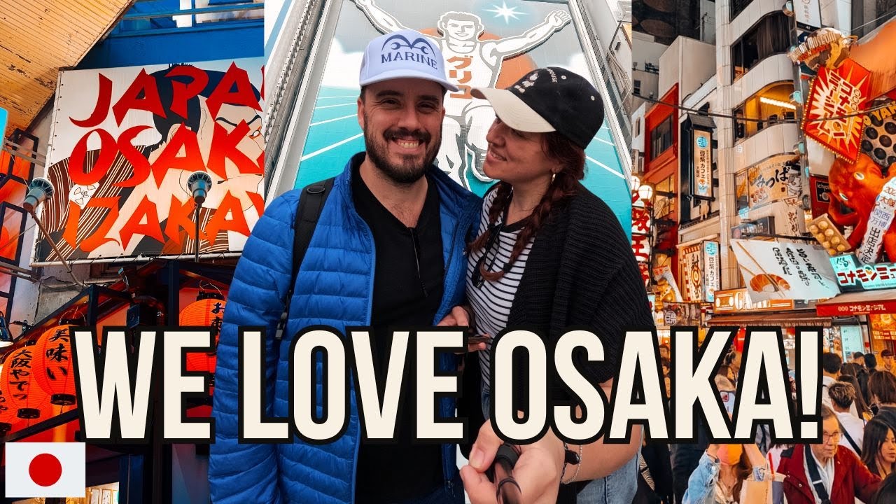 Поезд первого класса на скоростном поезде до Осаки 🚄 | Дотонбори и ОЧЕНЬ дорогой уличный стейк | ...