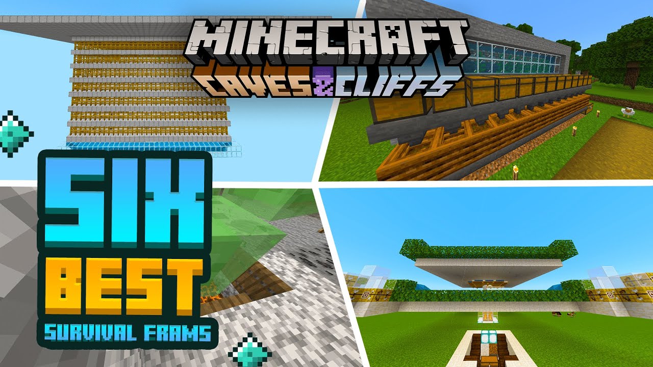 Minecraft Bedrock: 6 BEST Survival Farms To Build In 1.17.32 (XP,Iron,Gold,Gunpowder,Slime,Bonemeal)