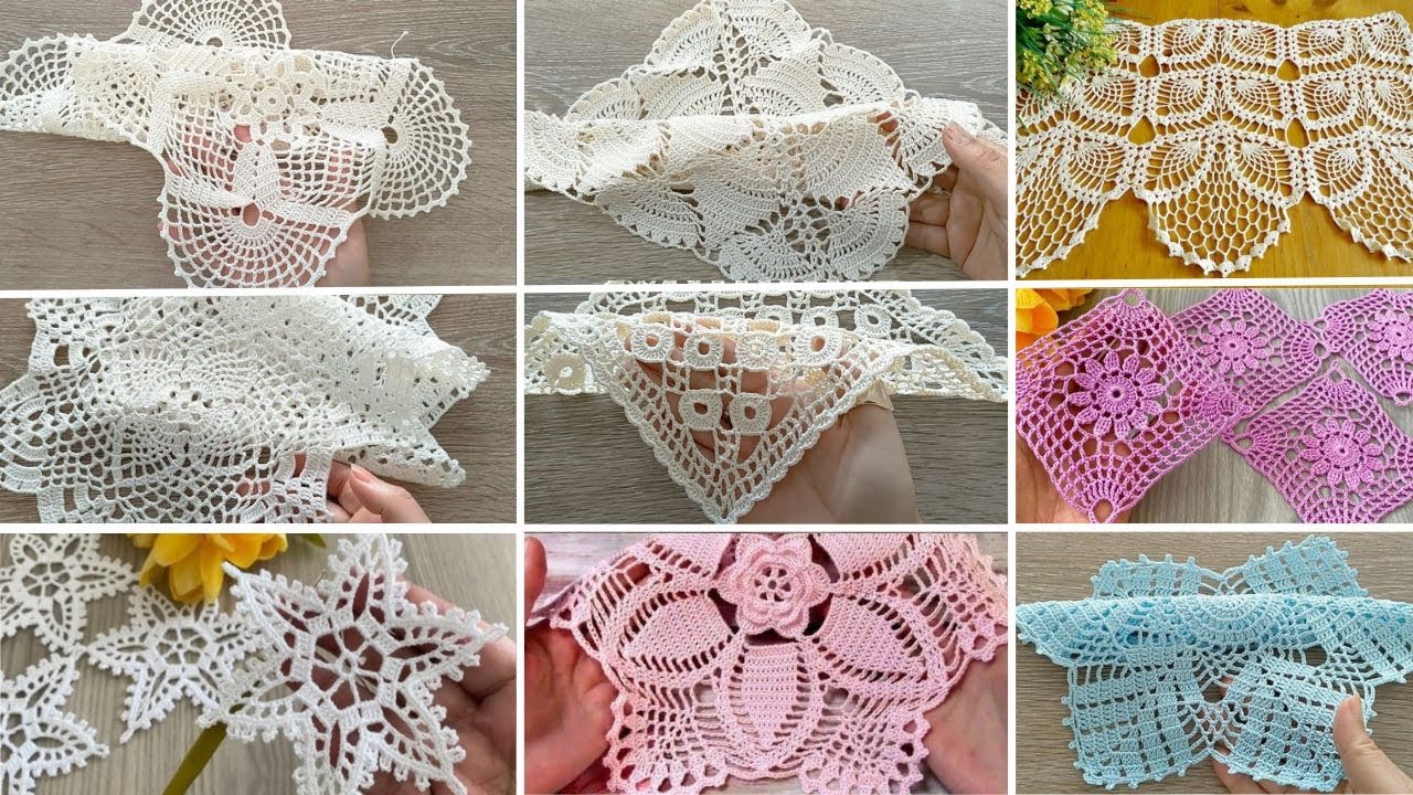 Wonderful crochet lace  ideas . Border Lace Crochet Patterns #lacesample #viral #trending #beauty