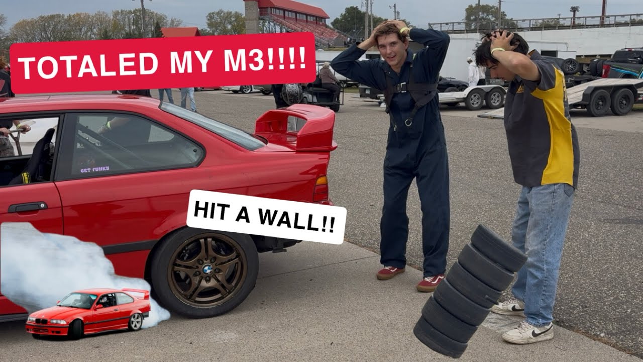 I CRASHED MY E36 M3 DRIFT CAR!!!