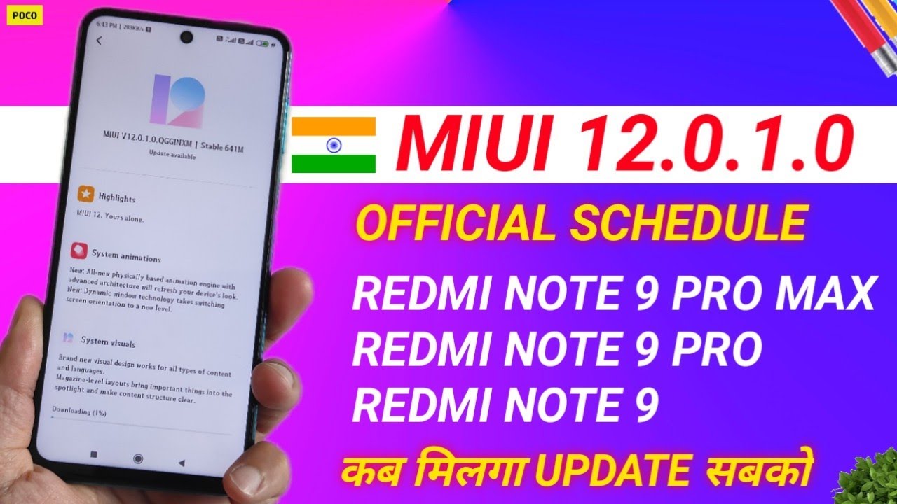 MIUI 12.0.1.0 INDIA ROLLOUT, REDMI NOTE 9 PRO MIUI 12, REDMI NOTE 9 PRO MAX MIUI 12 | MIUI 12 UPDATE
