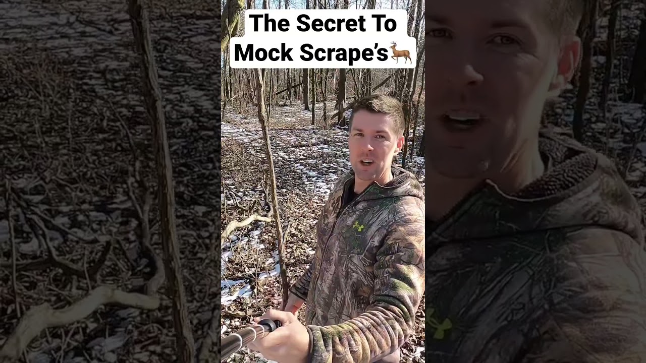 Best Mock Scrape and Location Shoot more bucks! #shorts #whitetaildeer #hunting #bowhunting