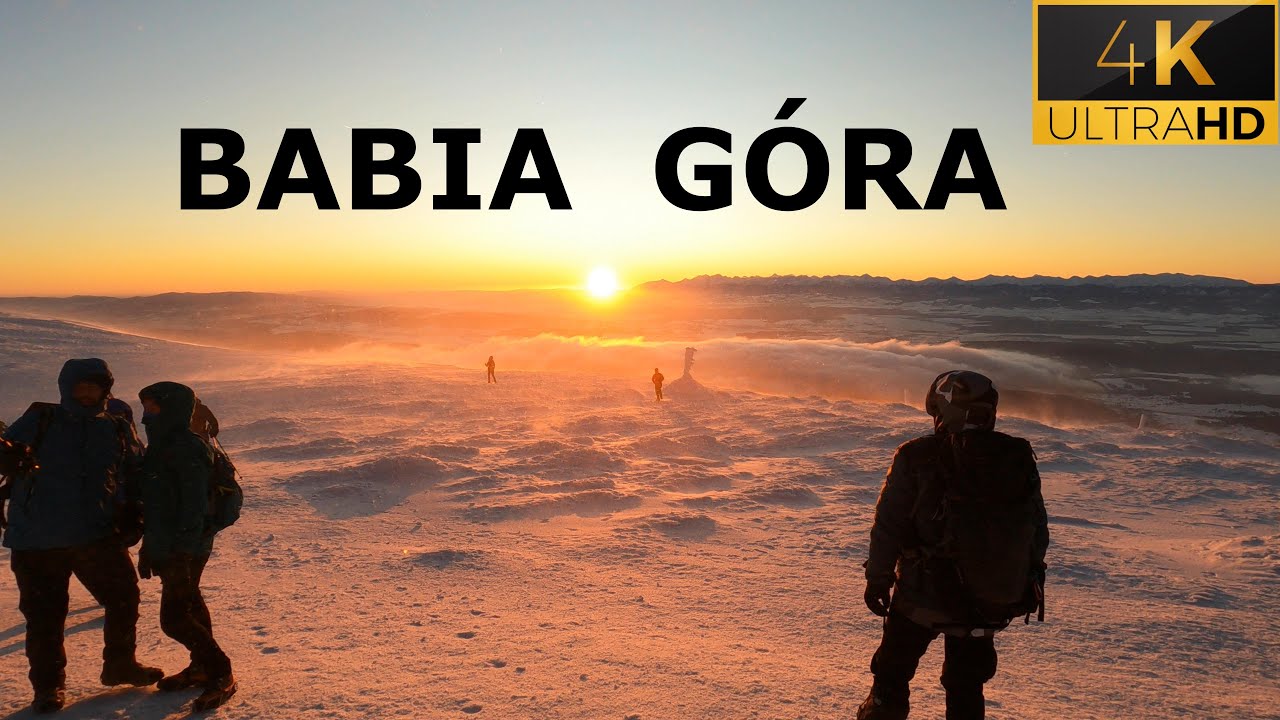 Ekstremalny wschód słońca 🔥 Babia Góra zimą [4K]