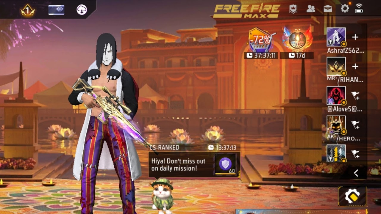 free fire gild test live #stream in 1v2