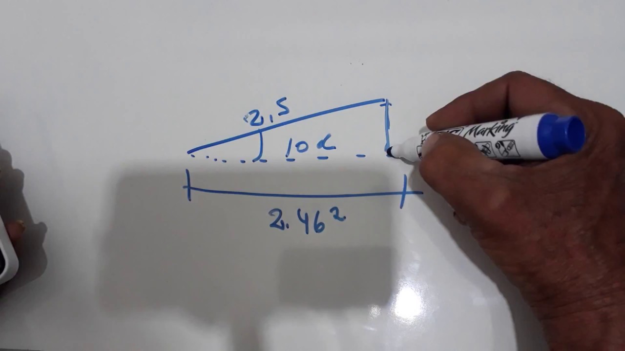 dica de como operar a calculadora cientifica no telhado e achando a altura do pontalete