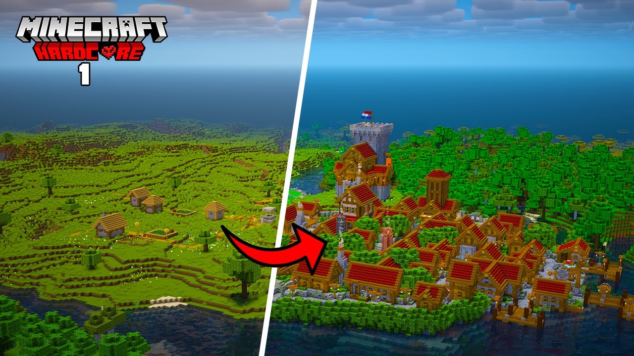 Ik Transformeer een Village in Minecraft Hardcore!