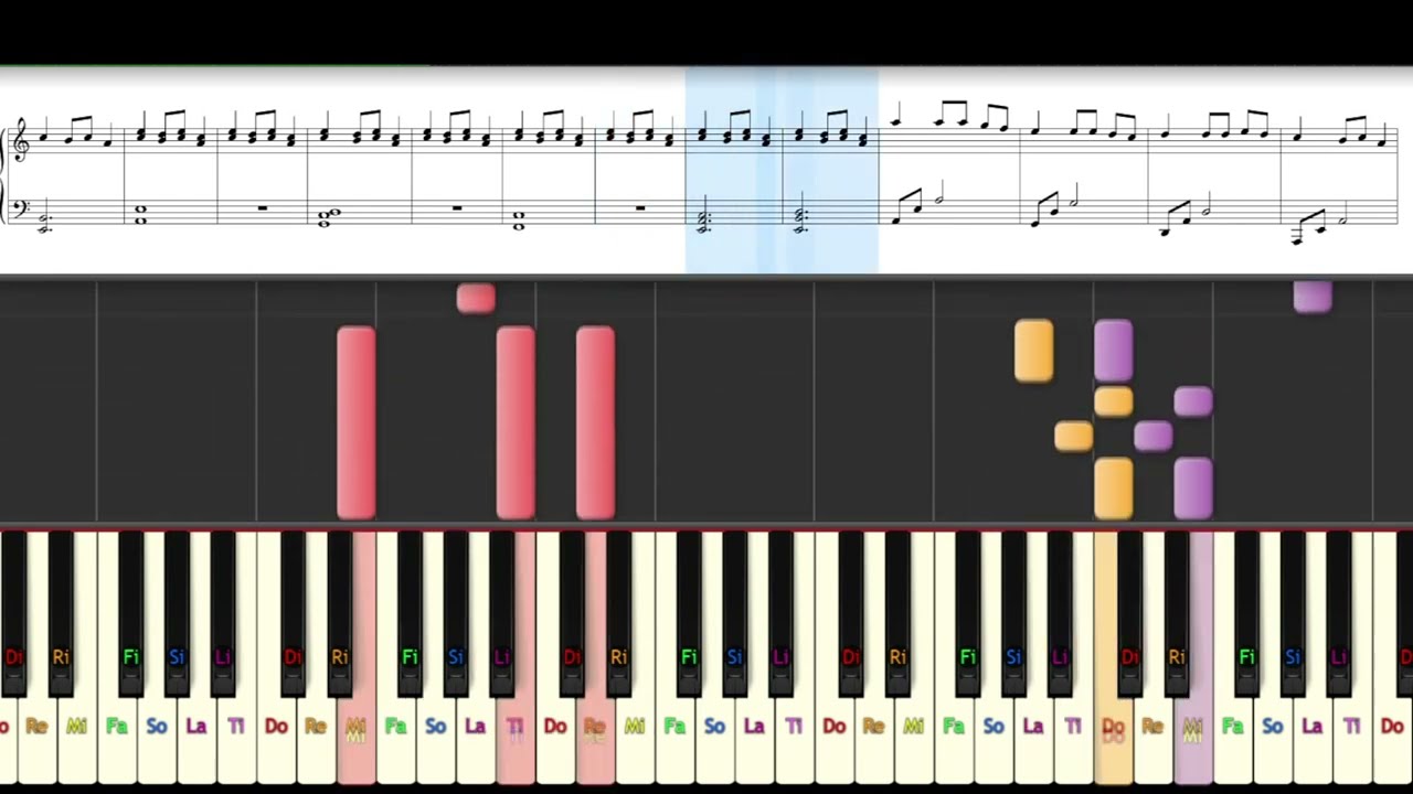 Canção dos Sinos - TECLADO E PIANO - Carol of the Bells - INICIANTE - Musica de Natal