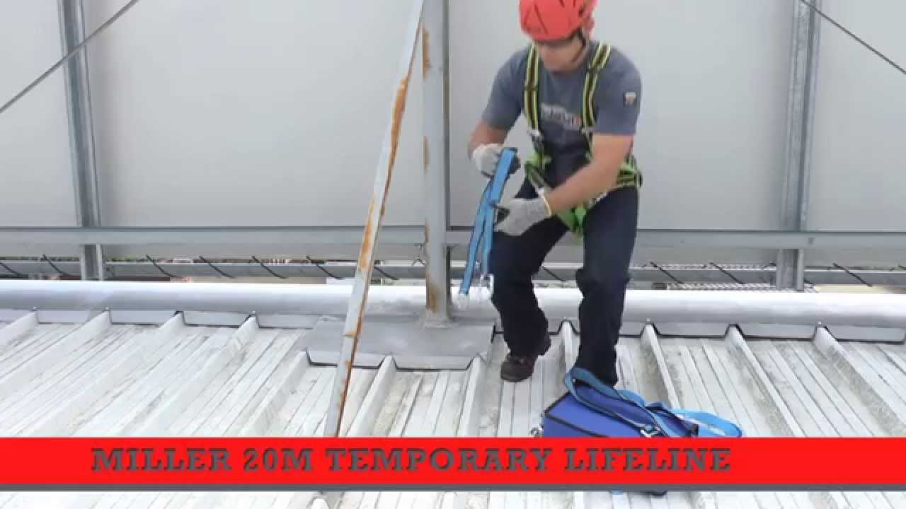 How to Use a Horizontal Temporary Life Line - Height Safety - Restraint