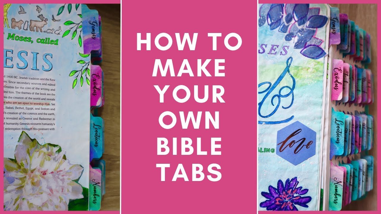 HOW TO MAKE YOUR OWN BIBLE TABS | DIY BIBLE TABS TUTORIAL