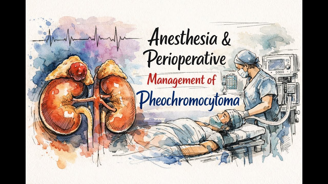 🫀 Pheochromocytoma 💉Anesthesia & Perioperative Mgmt – From Catecholamines to Hemodynamic Control ⚡