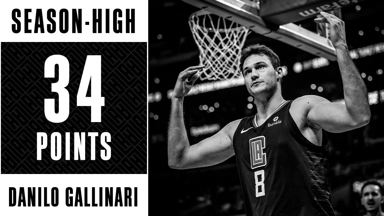 Danilo Gallinari Season-High 34 Points vs. Thunder | 3/8