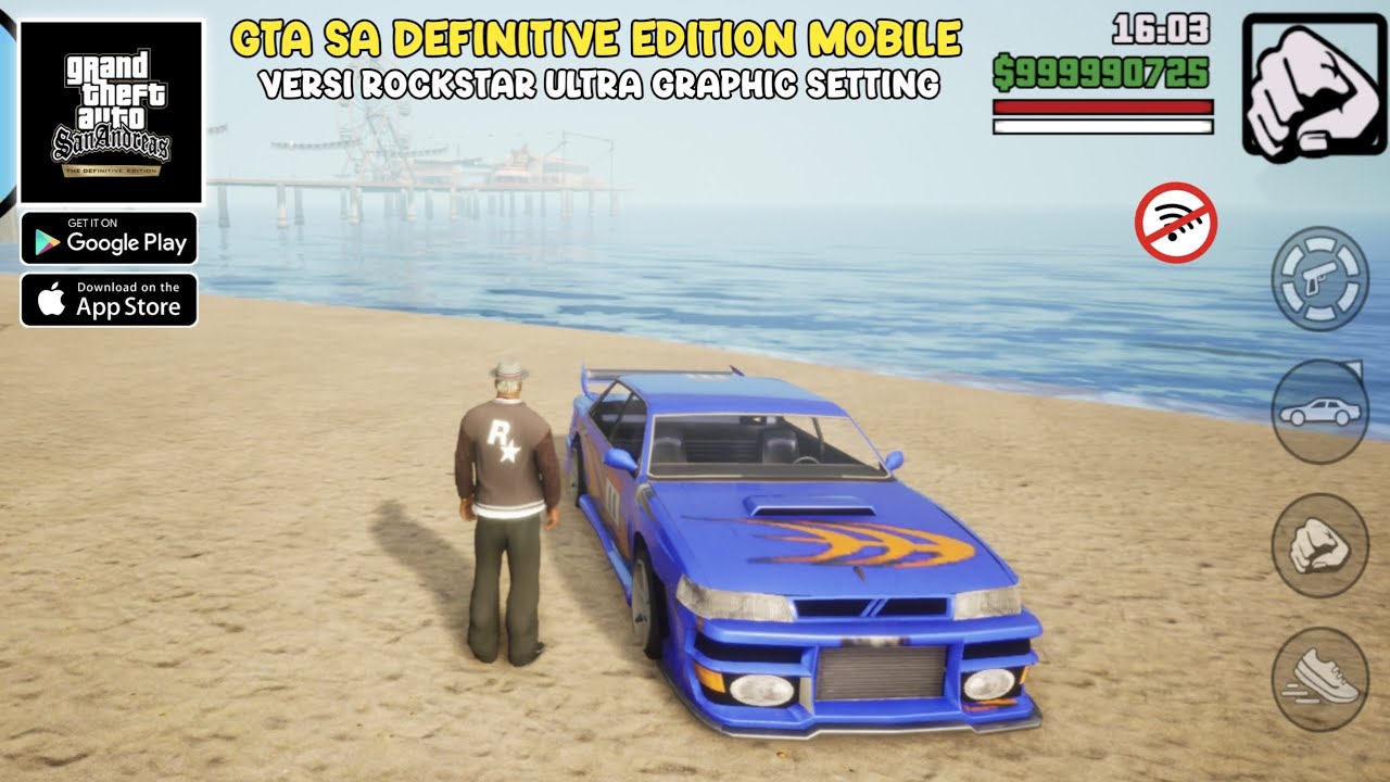 KEREN ! Game Gta San Andreas Definitive Edition Versi ROCKSTAR Mod Grafik HD Di Android Offline 