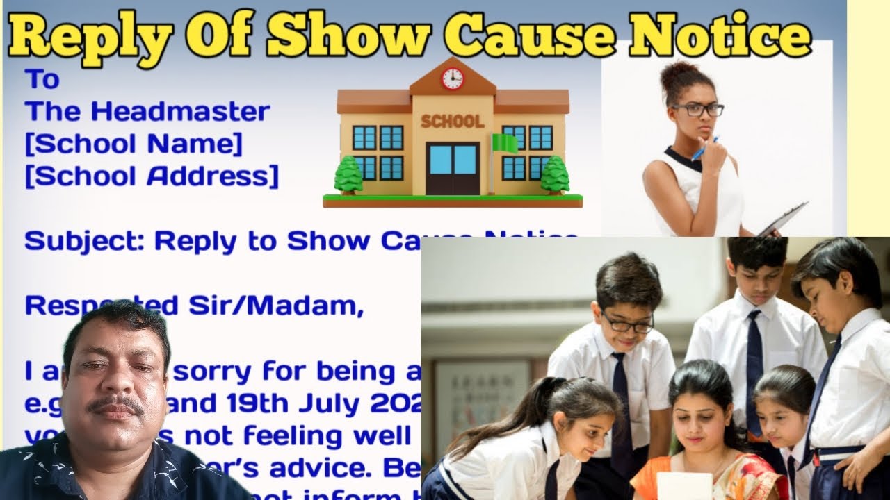 How to Reply Show Cause Notice for Teacher | Absent Without Information Application in English