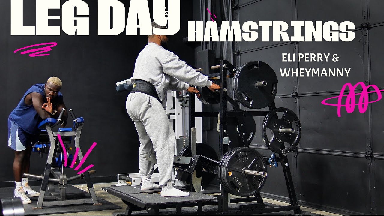 Build Bigger Hamstrings with us – Leg Day with @Eliperry.mp4