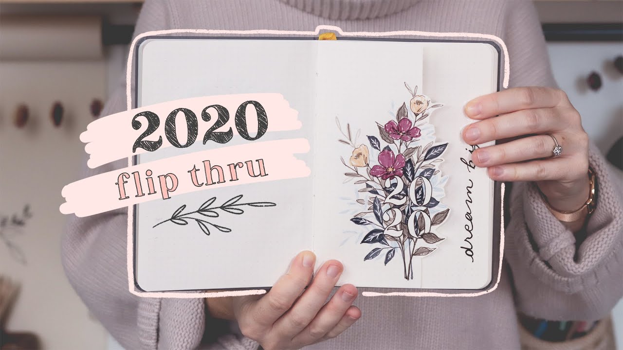 My 2020 Bullet Journal Flip-Thru | Aesthetic Floral Planner