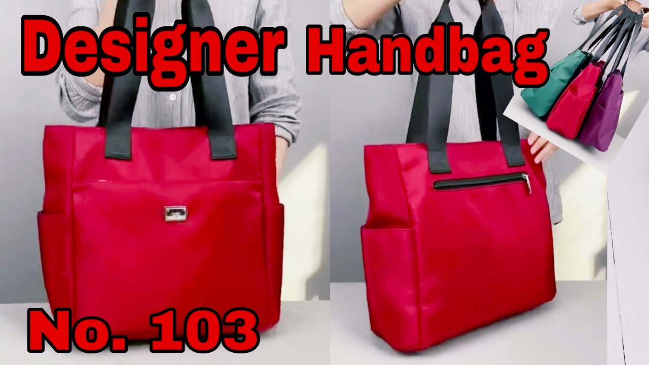 DIY: Designer Handbag No.103, Shoulder Bag With Multi Pockets Tutorial By Anamika Mishra...