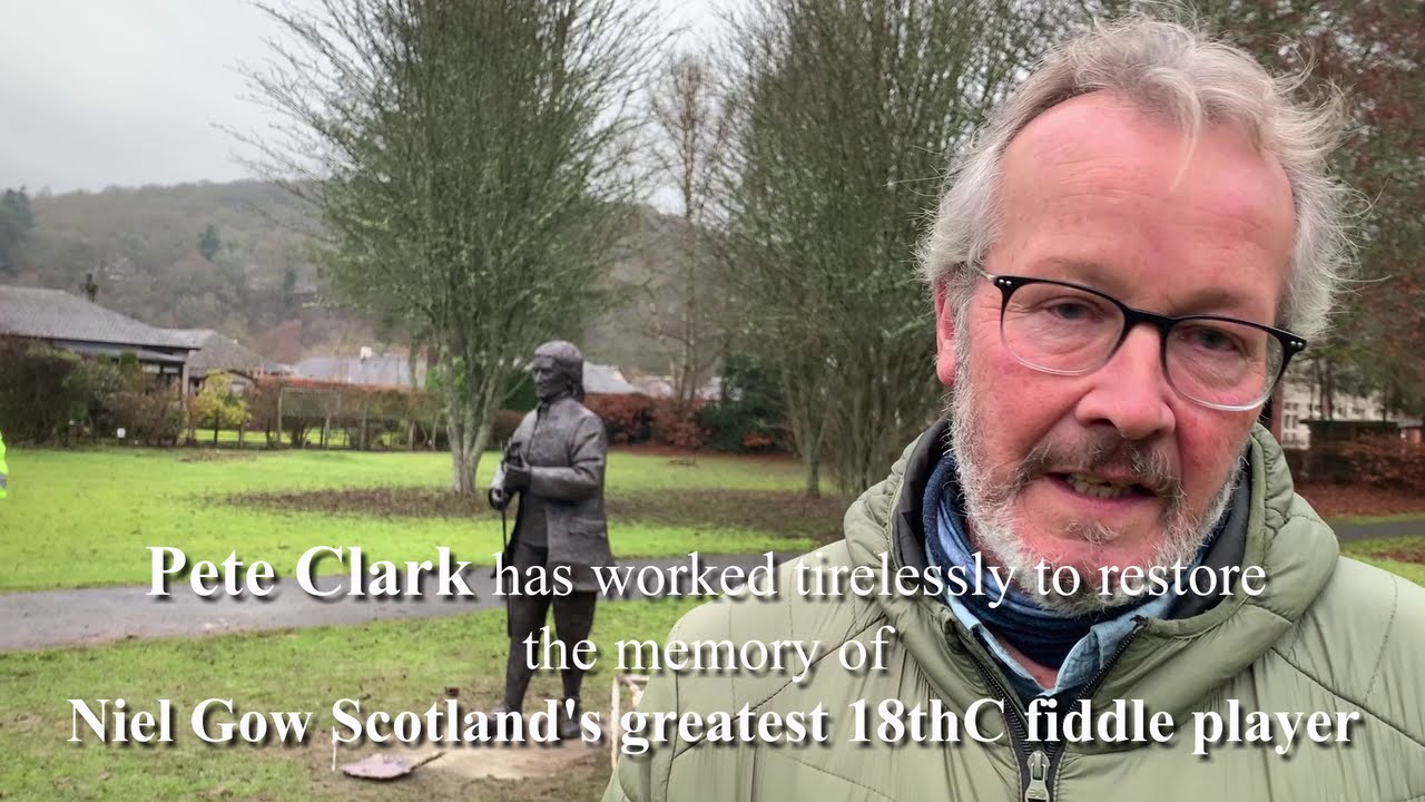 The Neil Gow Statue of Scotland's greatest 18th Century Fiddler