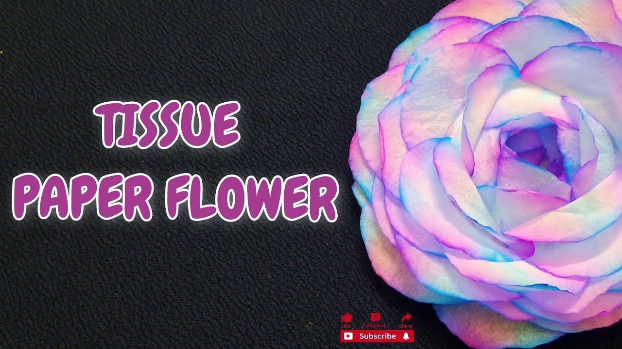 How To Make Flower With Tissue Paper | 💖🌸Diy Tissue paper Flower | 🥰🫰❤️