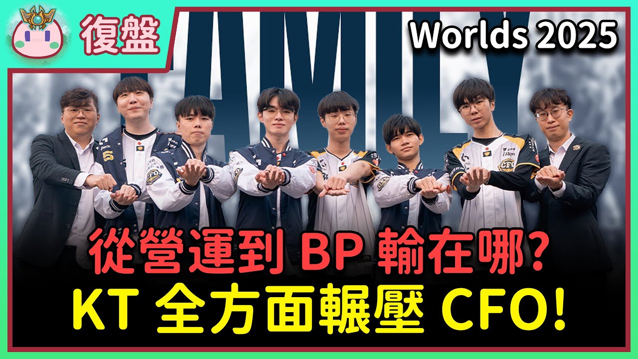 【魚丸復盤】世界賽八強 CFO vs KT｜頂級戰隊從一等就展現細節！為何三場差距如此之大？阿祈爾打球女的關鍵在打野？ #Worlds2025