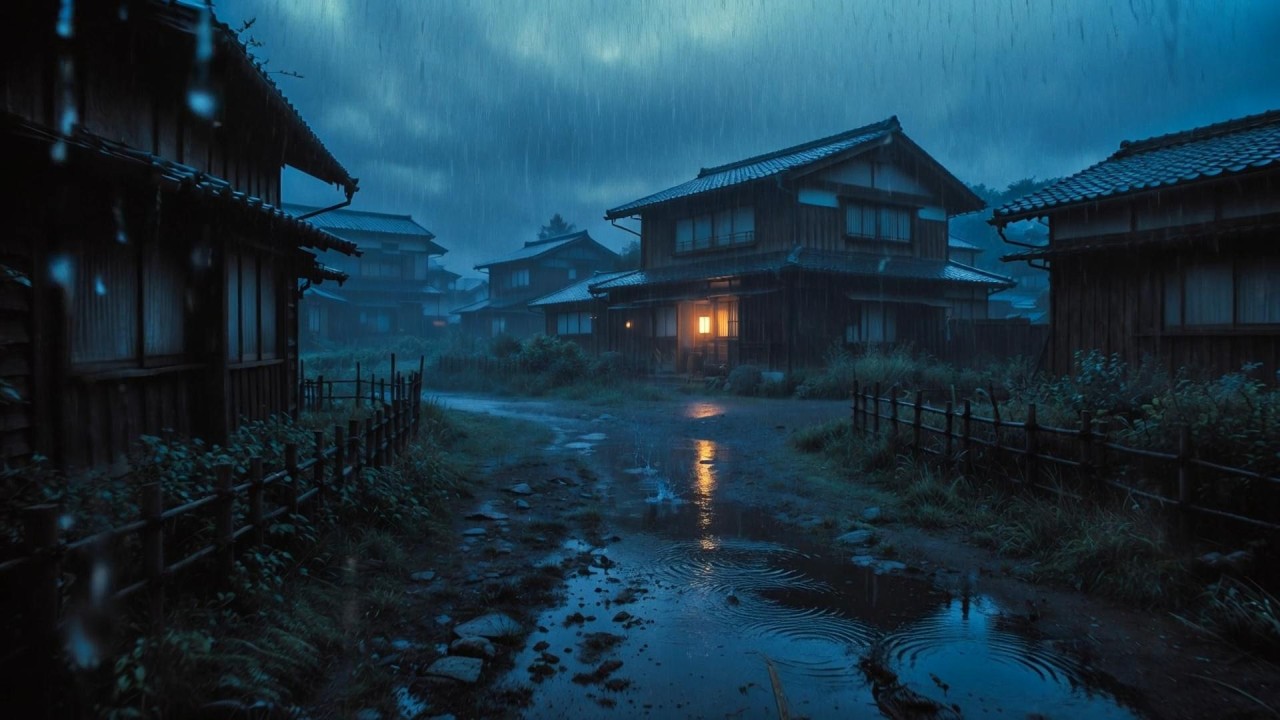 Walking Surrounded by the Power of Heavy Rain 🌧️ | Deep Sleep Soundscape for Calm