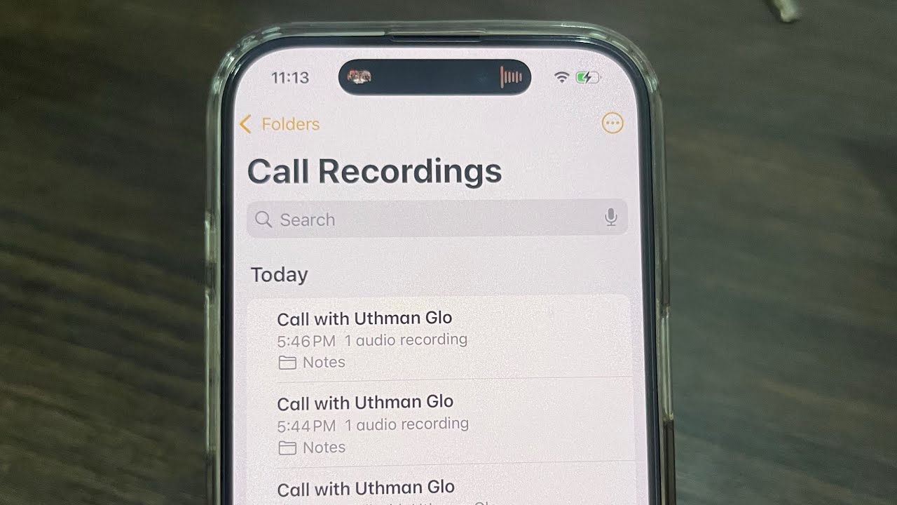 Где найти записанные звонки на iPhone