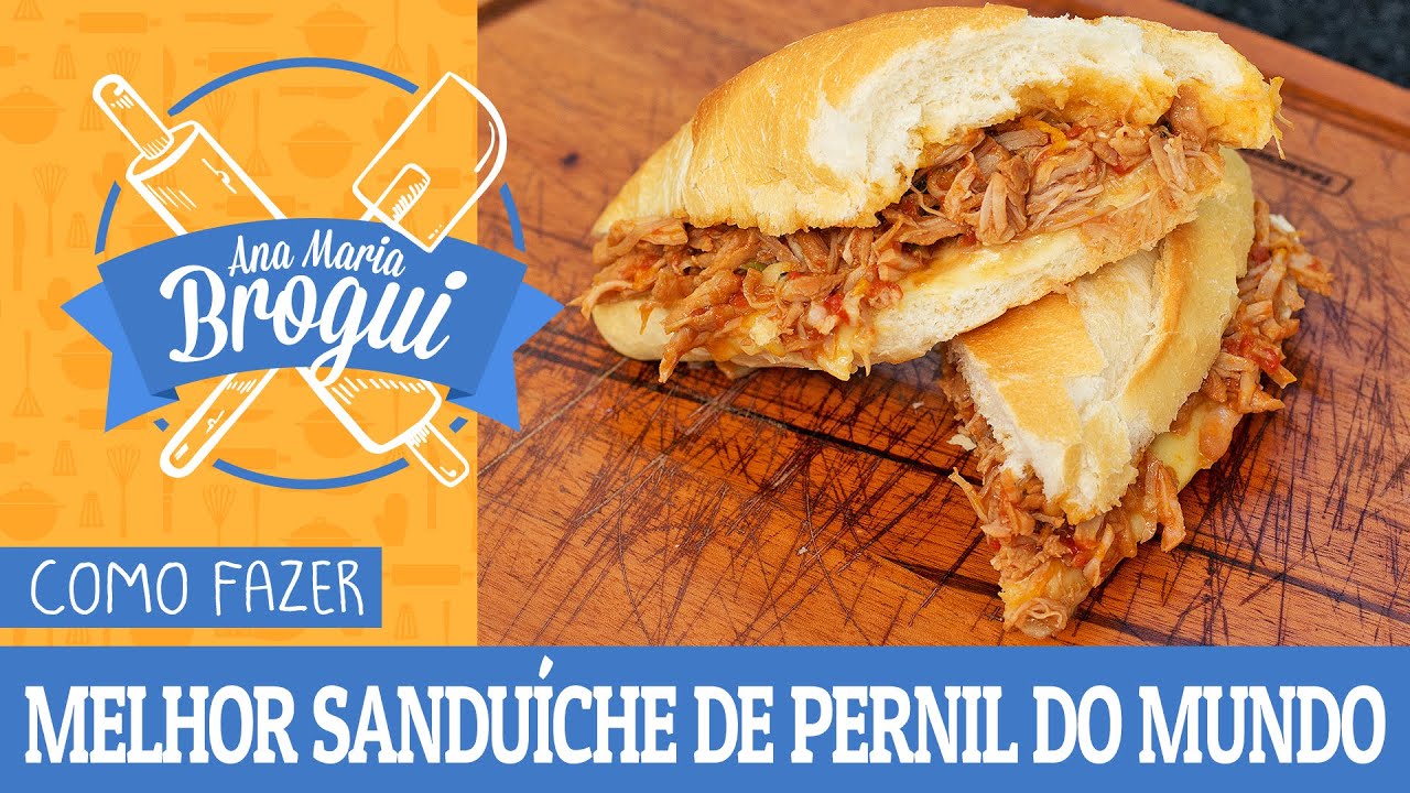 COMO FAZER O MELHOR SANDUÍCHE DE PERNIL DO MUNDO | Feat. Meu Pai | #AnaMariaBrogui