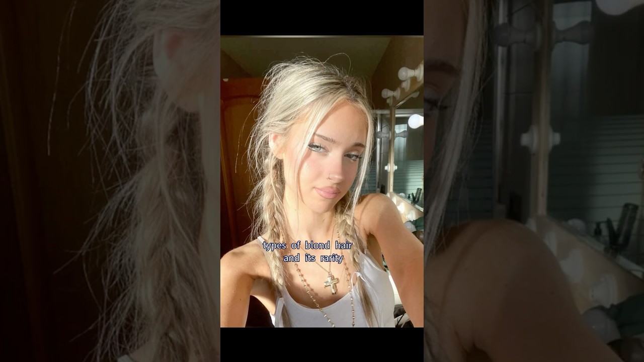 types of blond hair and their rarity  #shorts  #tiktok  #glowup  #foryou