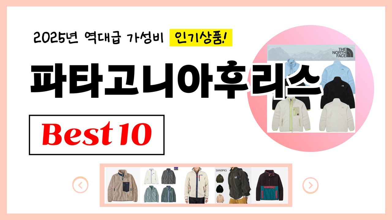 2025년 파타고니아후리스 강력추천! 한번 사면 평생 써먹습니다! 최신 가성비 인기제품Best10