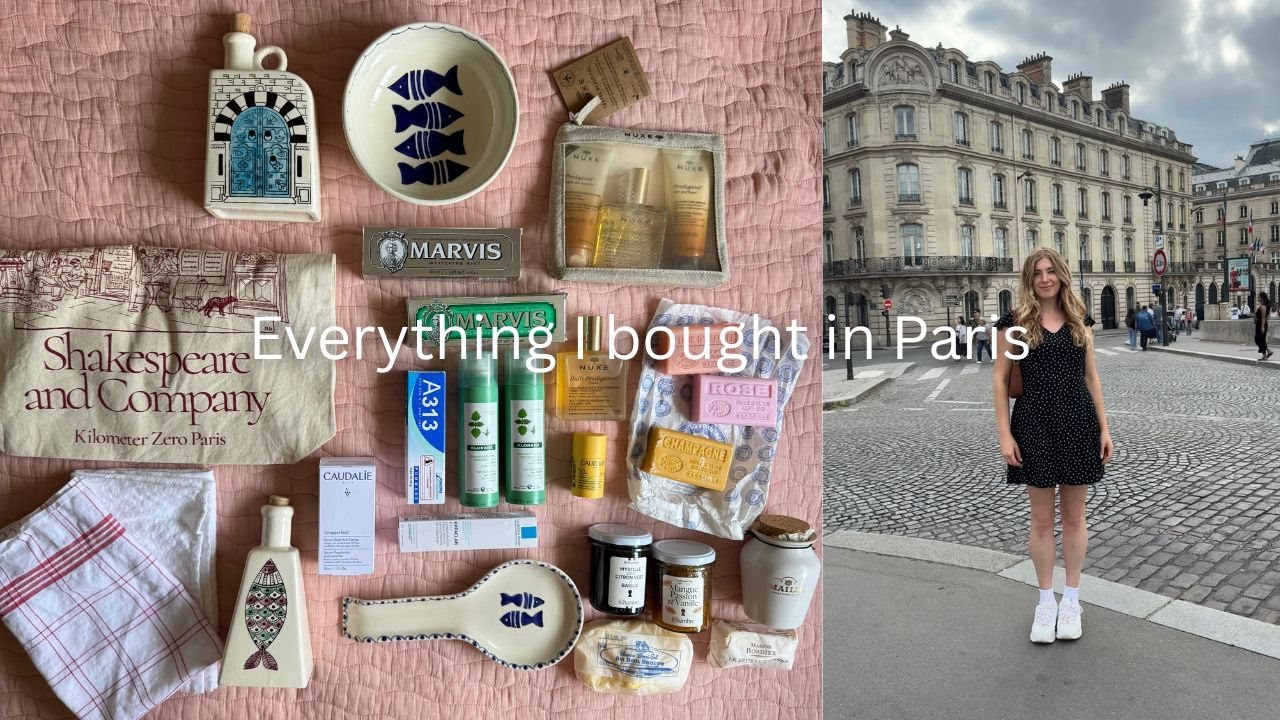 What I bought in Paris in 2025 - French skincare & food haul