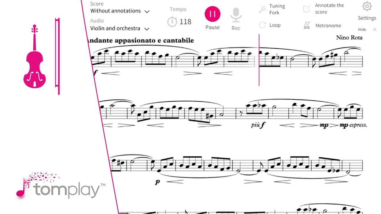 The Godfather theme (Advanced level) - Violin Sheet Music