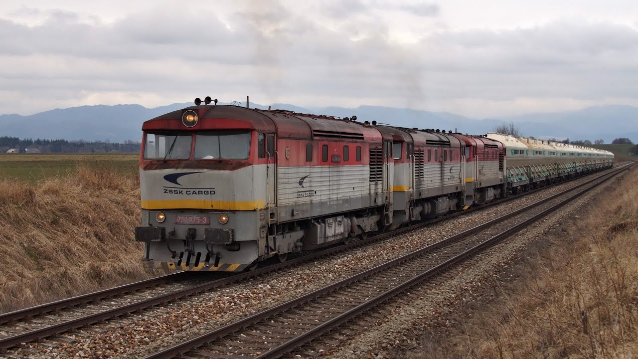 Vlaky Slovensko - ZSSKC 751.075+751.084+751.208 Pn 55721 Ekocell