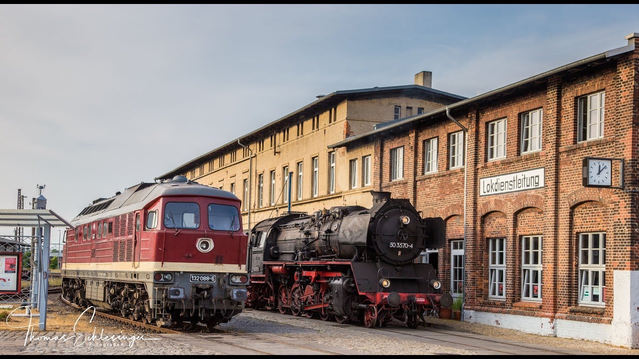 Bw Wittenberge mit 132 088 , 50 3570 und 50 3682 am 16.06.2018
