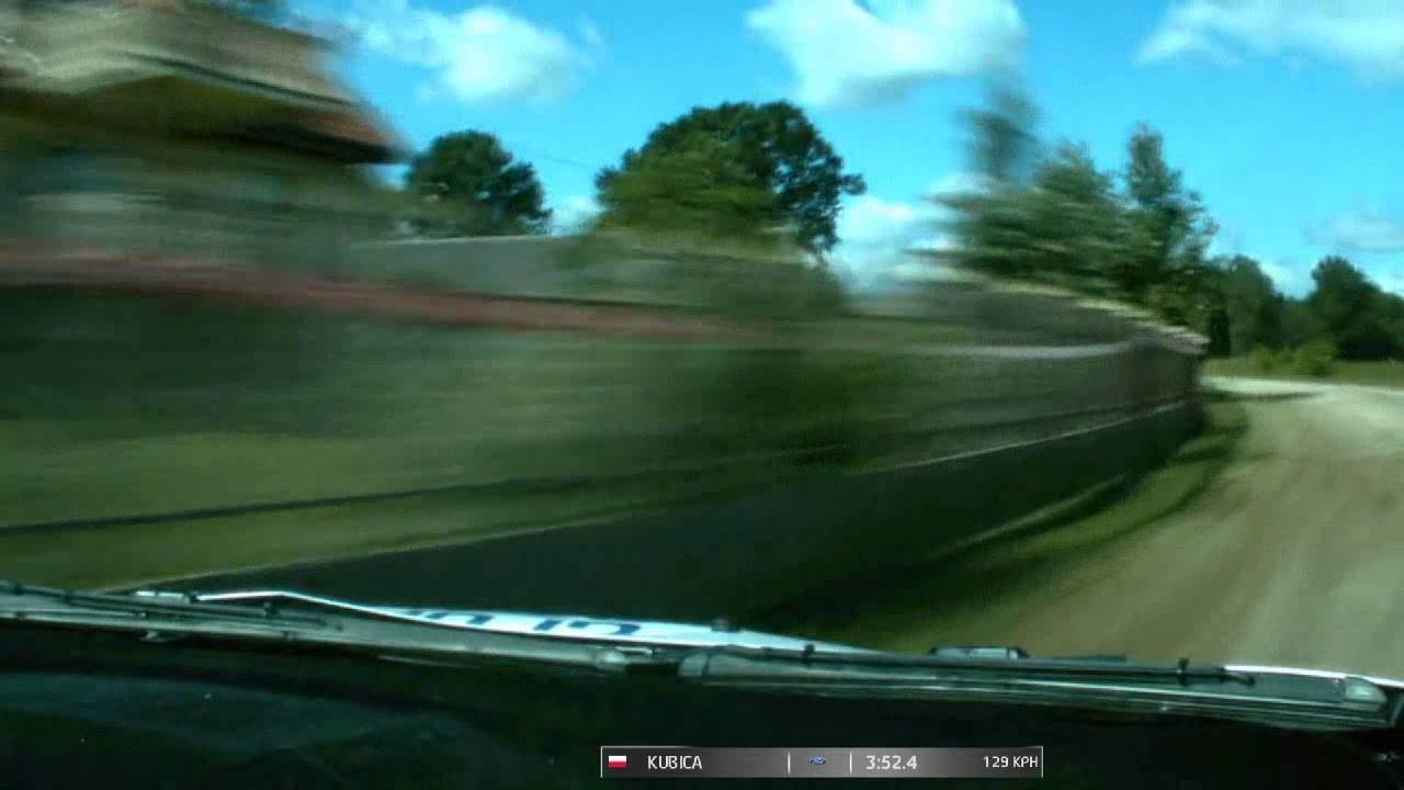 Rajd Polski Kubica/Szczepaniak - Wieliczki onboard