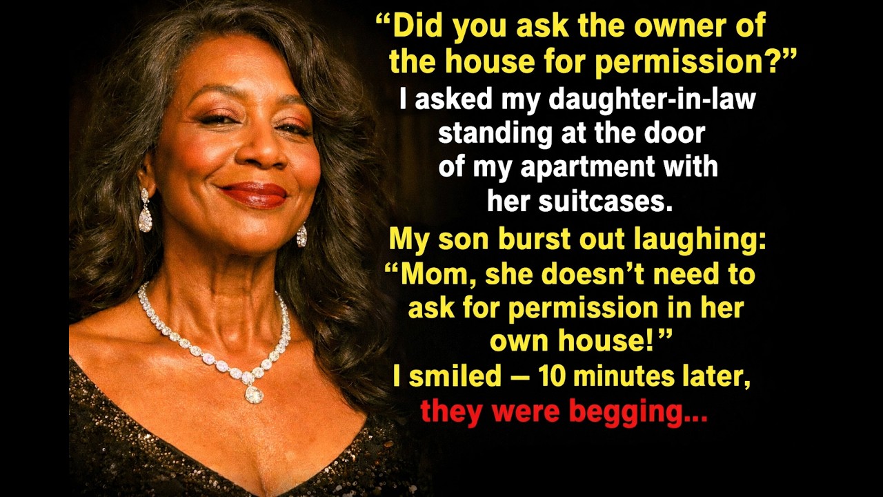 “Did you ask the owner of the house for permission?” I asked my daughter-in-law with the suitcases…