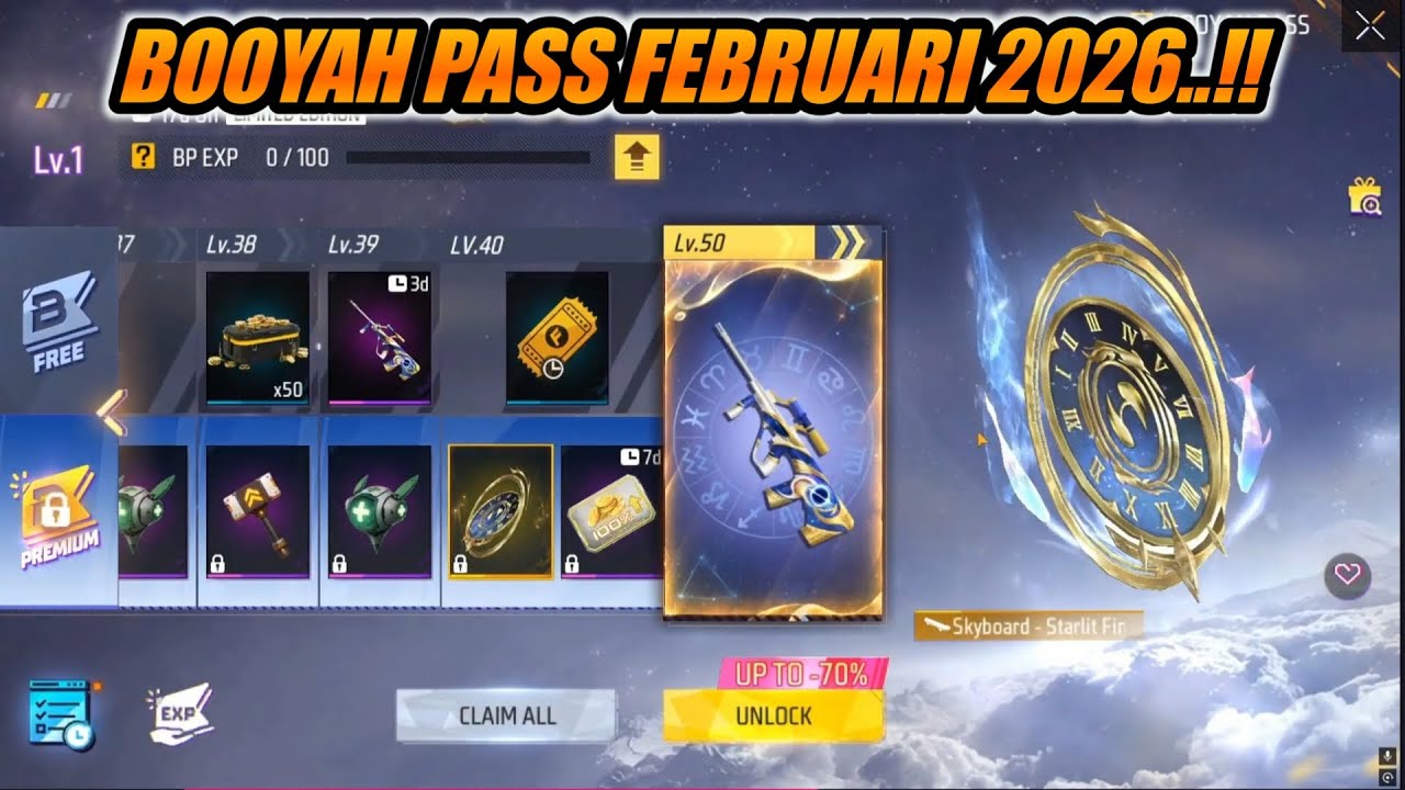 BOCORAN BOOYAH PASS FF BULAN FEBRUARI 2026..!! BOCORAN BOOYAH PASS FREE FIRE SEASON 38