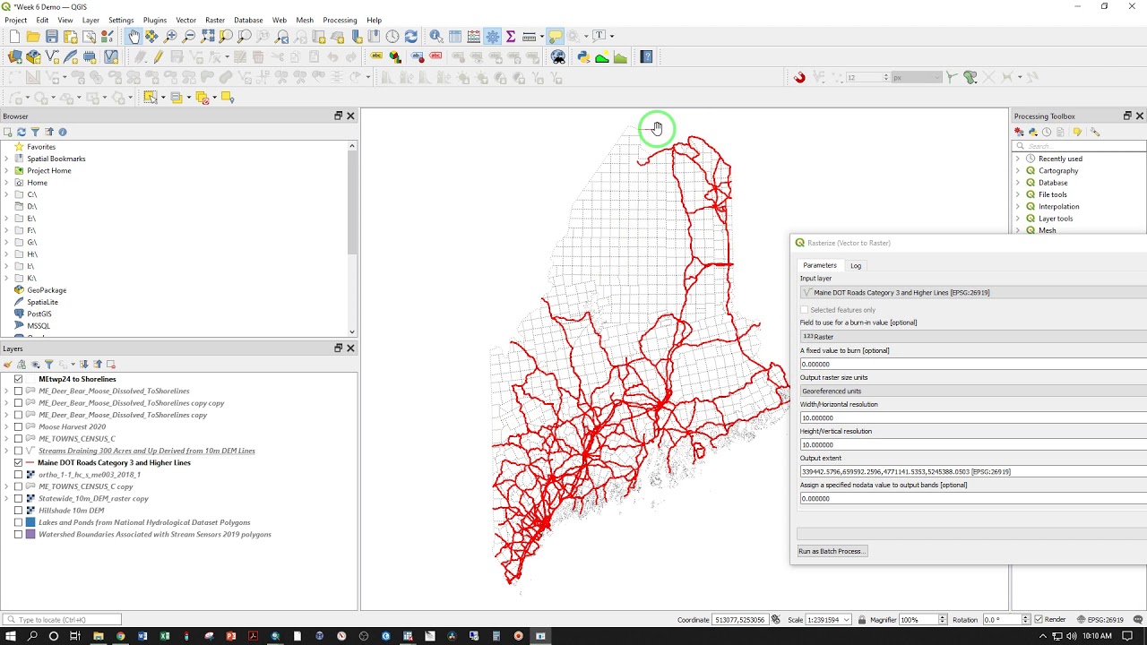 GIS 300 Week 6 Euclidean Distance and Reclassification in QGIS 3.16