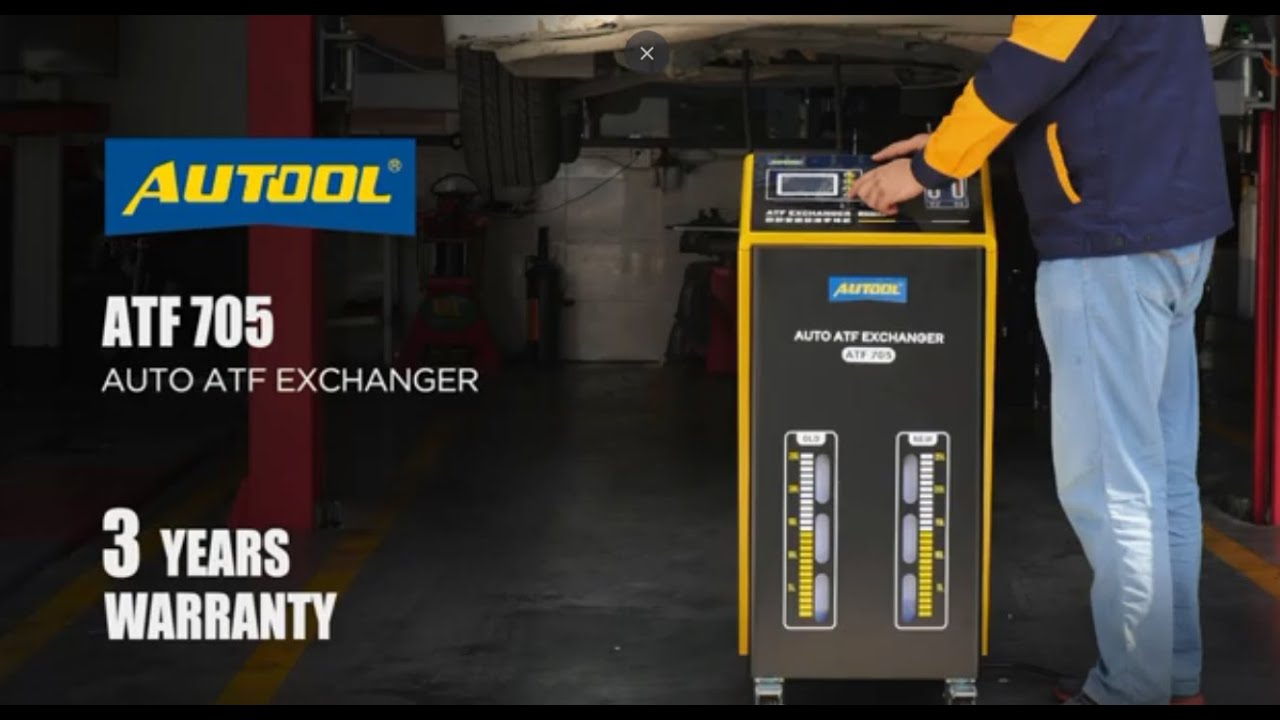 AUTOOL ATF705 Automatic Transmission Fluid Exchanger Machine Fully Automatic Program Control DC12V