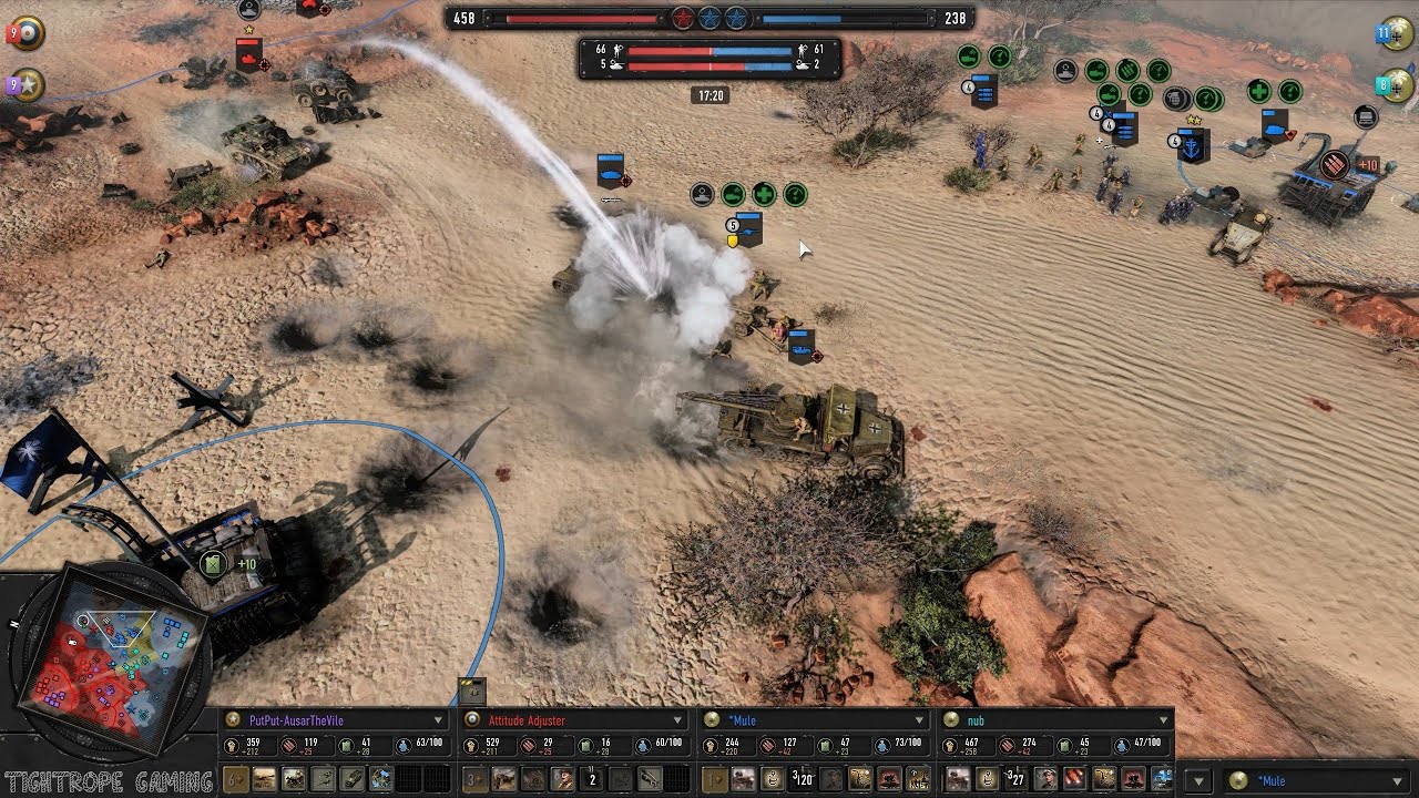 COH3 2v2 PutPut (US) & Attitude Adjuster (UK) vs Mule (AK) & nub (AK)