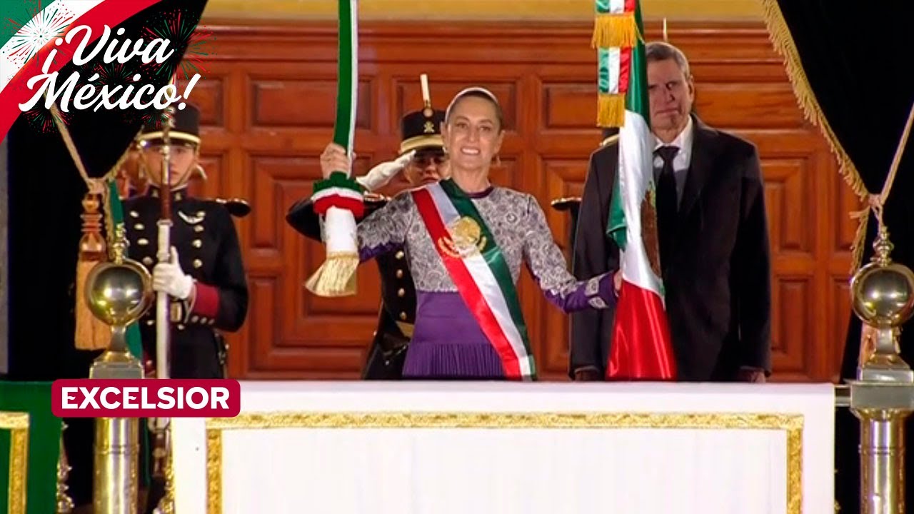 Claudia Sheinbaum da su primer Grito de Independencia