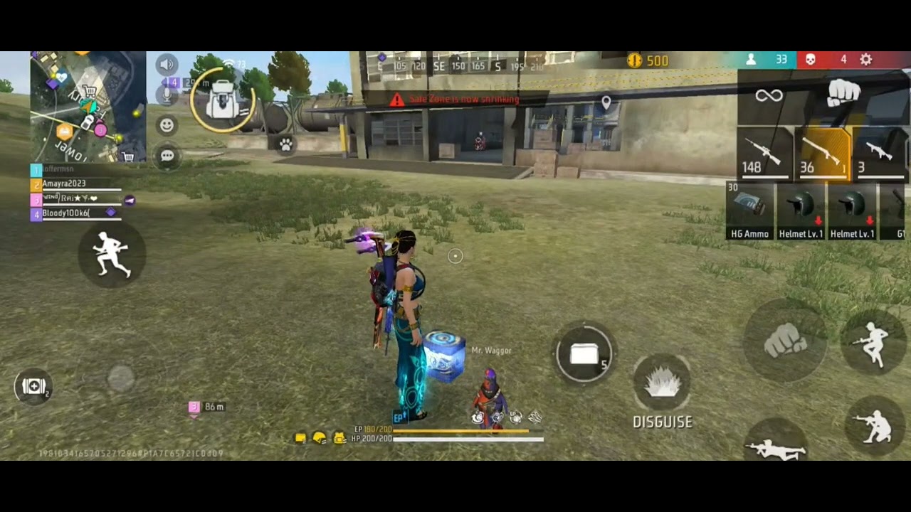 BR Rank Squad Gameplay Amayra and Rai. Garena Free Fire 