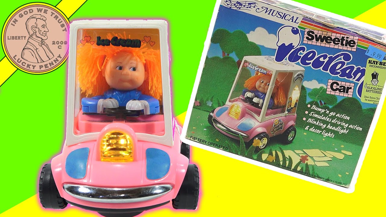 Винтажная музыкальная электрическая машинка-мороженое Bump-N-Go от Sweetie - сломана, требует рем...