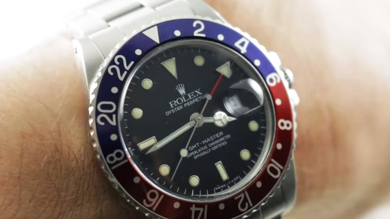Rolex GMT-Master “Pepsi” (16750) Vintage Rolex Luxury Watch Review