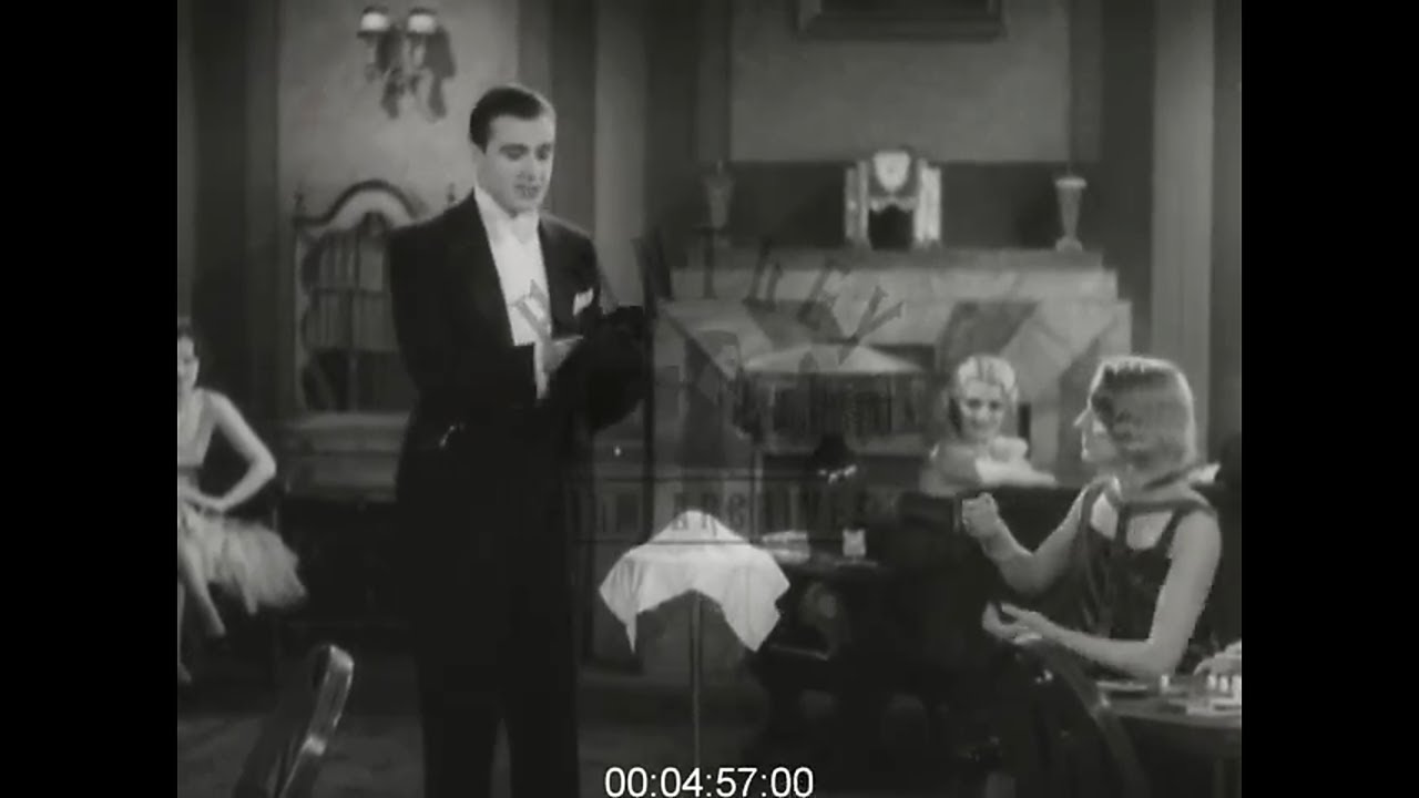 Fred Keating Performs Magic in Tea Room, 1930s - Film 1019024