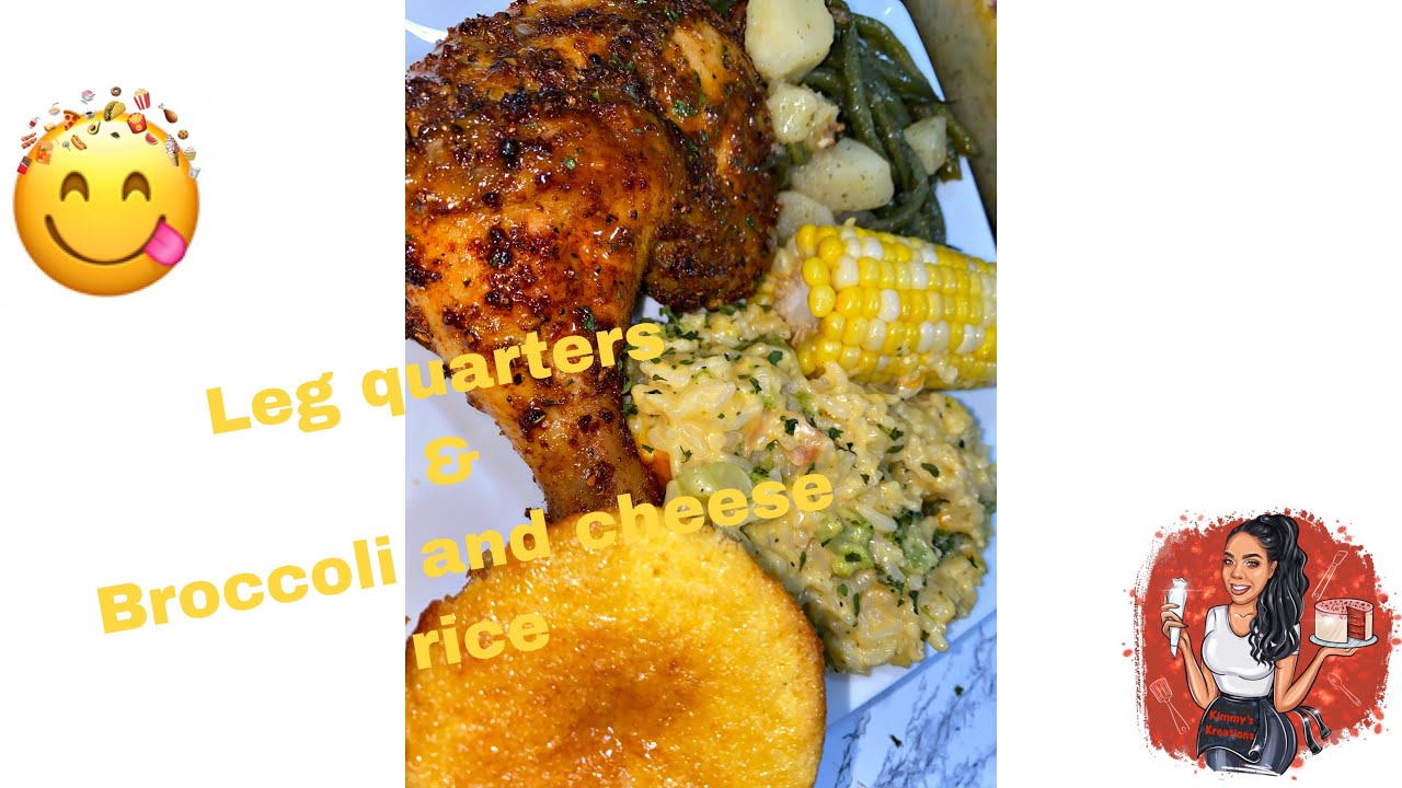 Leg Quarters wBroccoli & Cheese Rice